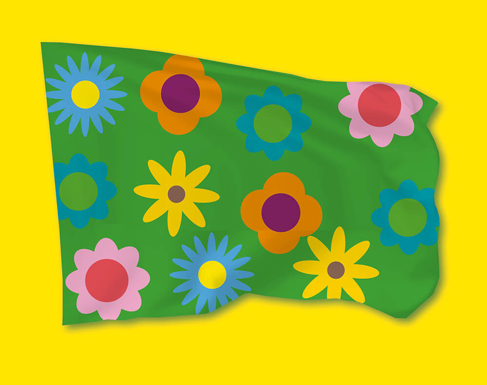 Flaboyant Florist Flag